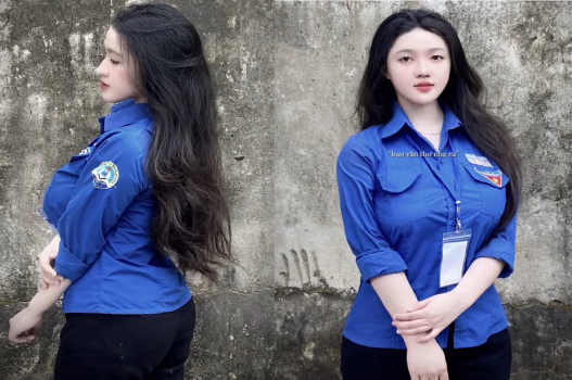 Phong cách quyến rũ của nữ sinh viên tình nguyện sexy